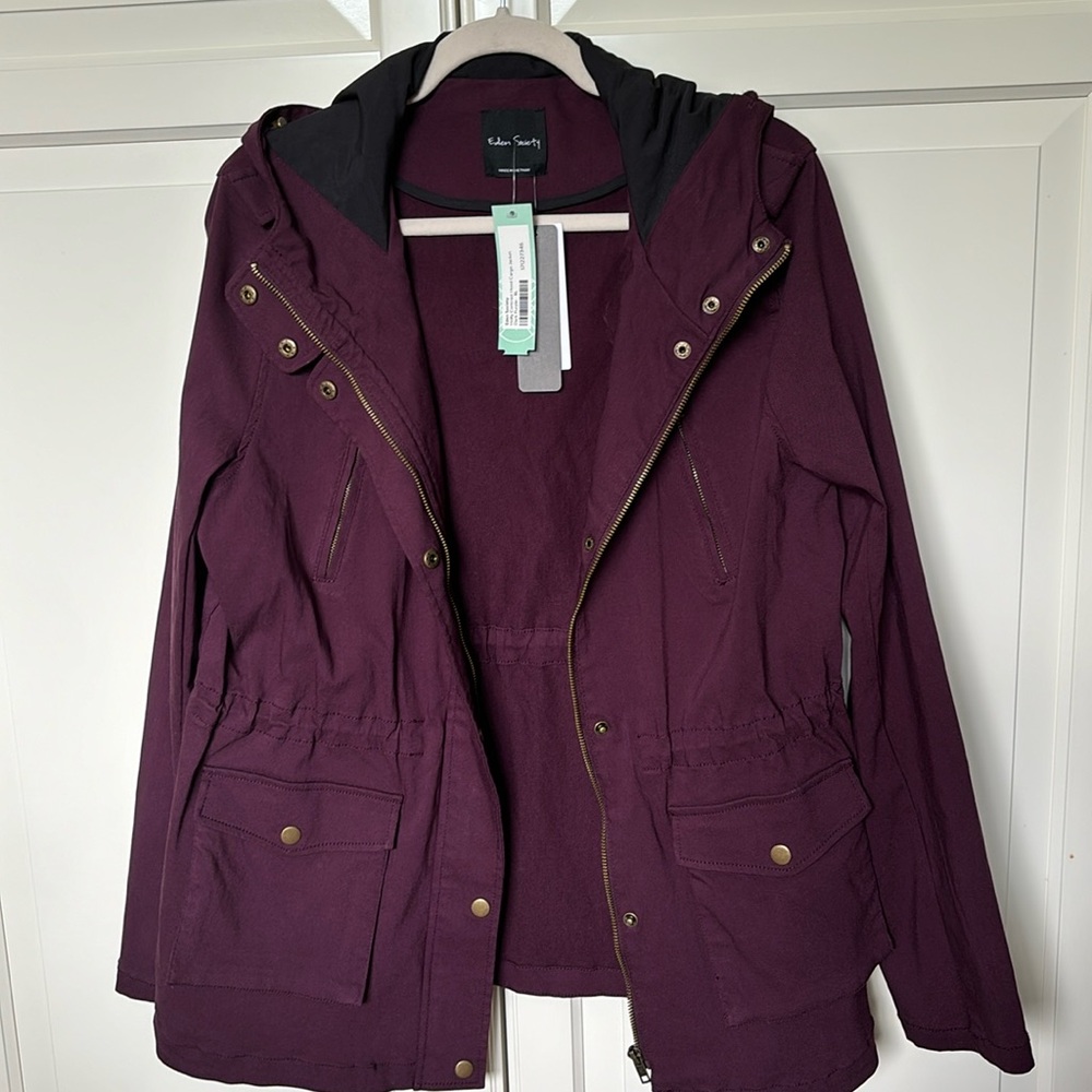 New Eden Society Purple Cargo Jacket Size XL - Stitch Fix